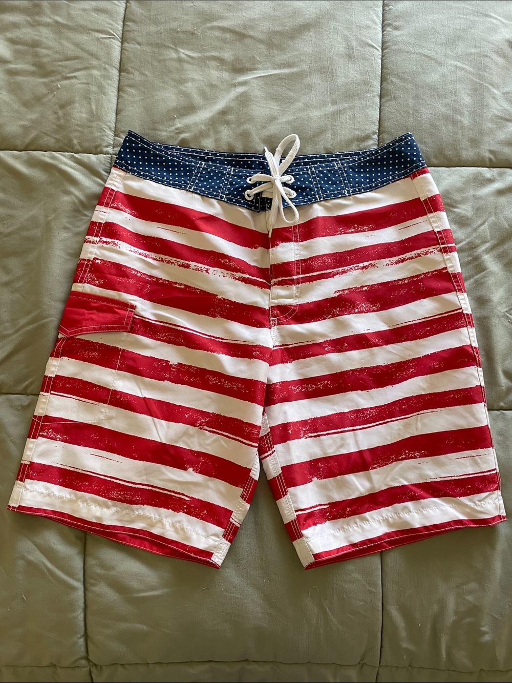 Men's Old Navy American Flag Swim Trunks